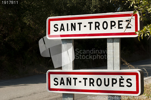 Image of St. Tropez road sign