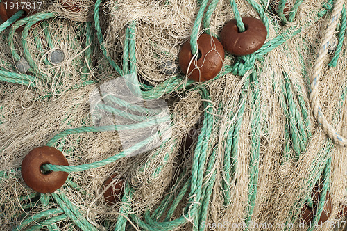 Image of Fishing nets background