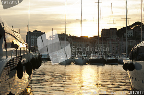 Image of Yachts moored in Cannes