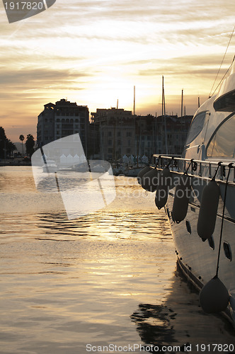 Image of Yachts moored in Cannes