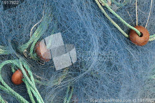 Image of Fishing nets background