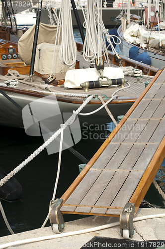 Image of Yacht boarding ladder