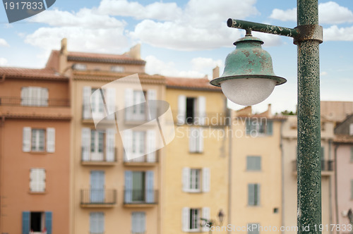 Image of Ancient buildings in St. Tropez. 