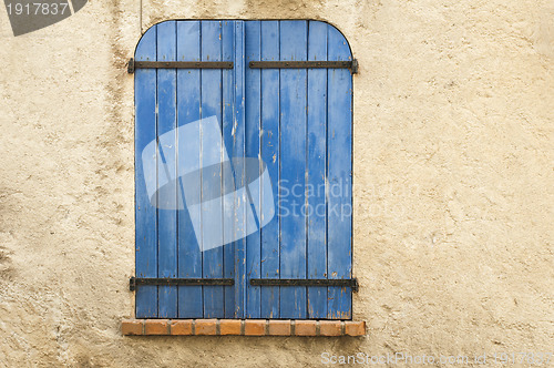 Image of Old blue window