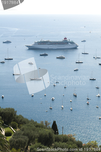 Image of Large cruise ships and yachts 