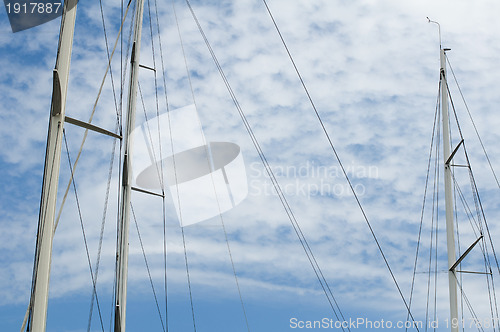 Image of Masts of yachts