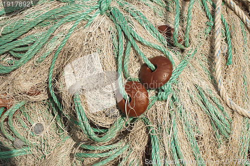 Image of Fishing nets background