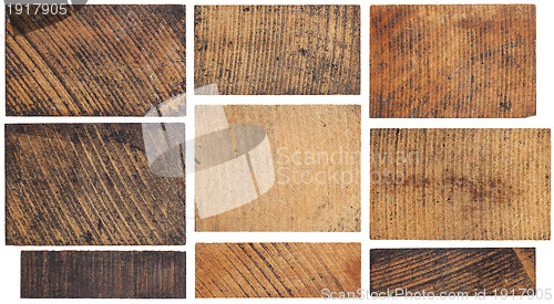 Image of grunge wooden block