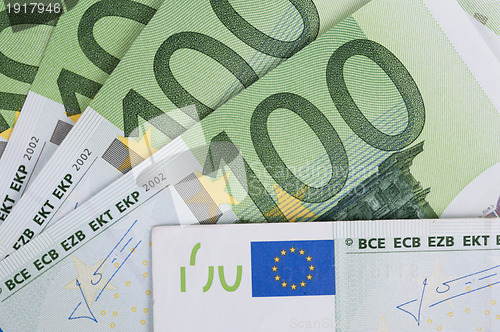 Image of euro banknotes