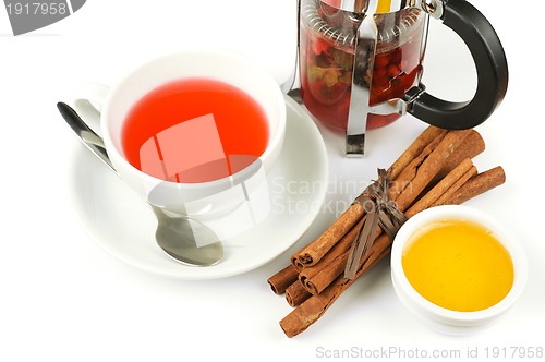 Image of berries  tea