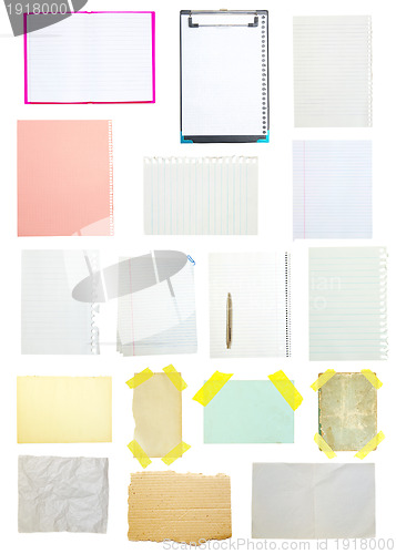 Image of collection of old note paper