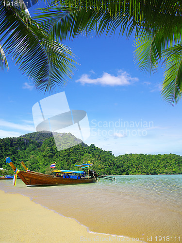 Image of beach and tropical sea