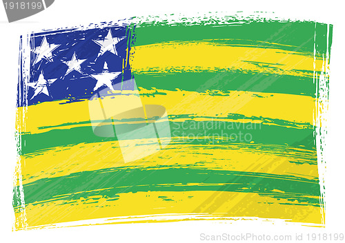 Image of Grunge Goias flag