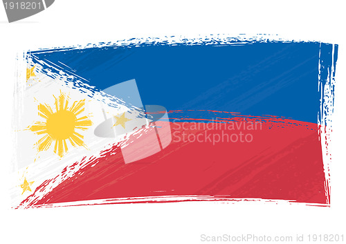 Image of Grunge Philippines flag