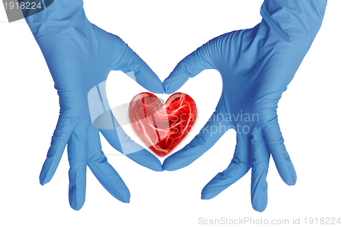 Image of doctor with heart