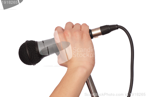 Image of black microphone