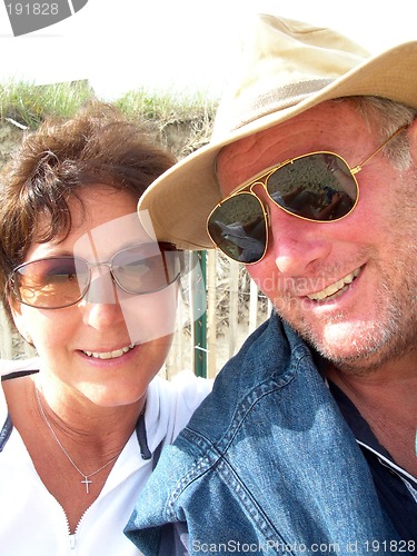 Image of man and woman on beach