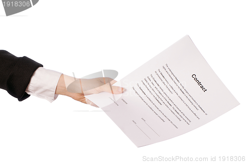 Image of signing of a contract