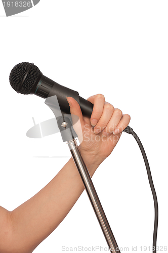 Image of black microphone
