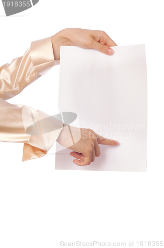 Image of white blank paper