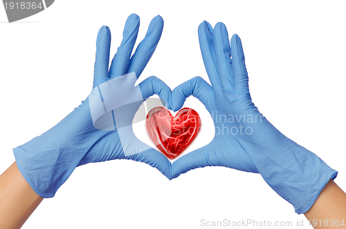 Image of doctor with heart