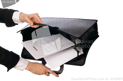 Image of Suitcase with contracts