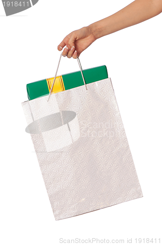 Image of Paper bag with a box