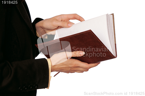 Image of woman reads book