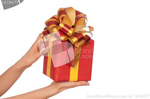 Image of gift with yellow bow