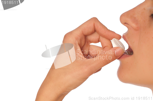 Image of taking pill