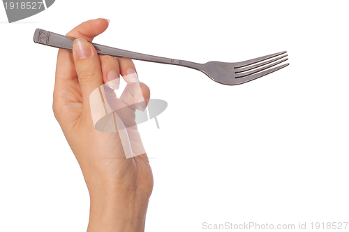 Image of holding a fork