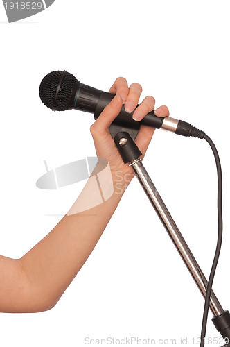 Image of black microphone