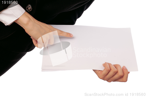 Image of white blank paper
