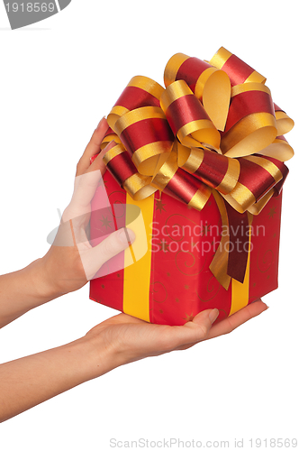 Image of gift with yellow bow