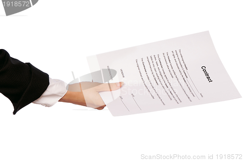 Image of signing of a contract