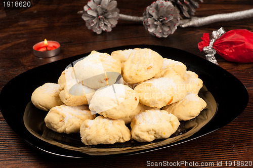 Image of Polvorones with Christmas decoration