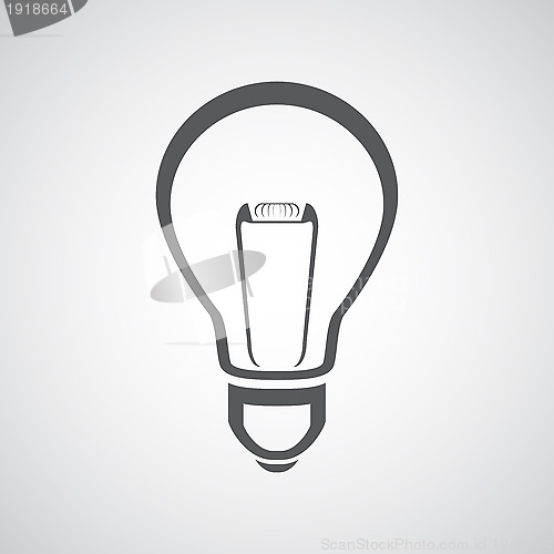Image of Vector light bulb icon 