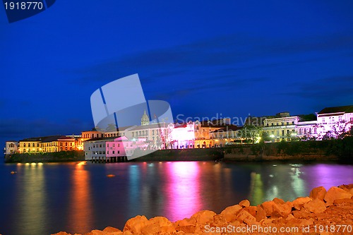 Image of Panama City, Casco Viejo in the sunset