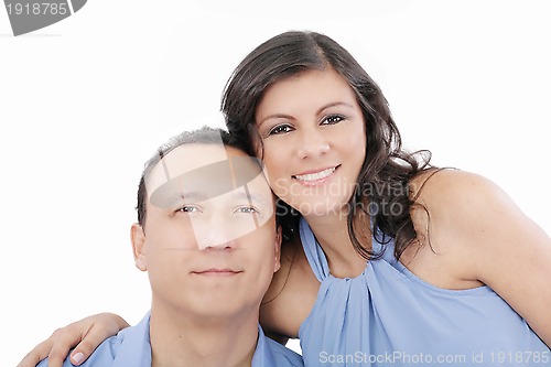 Image of happy couple in their thirties smiling 