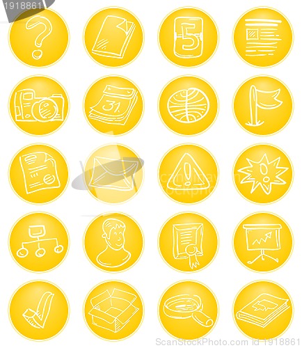 Image of Yellow CMS icons