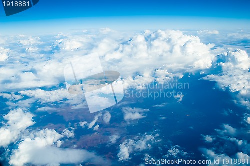 Image of blue sky with clouds