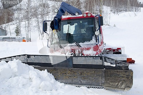 Image of Frozen snowplow