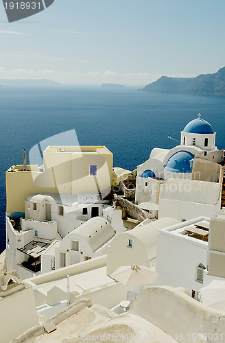 Image of Aegean island Santorini