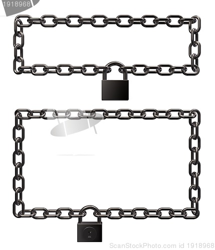 Image of padllock frames