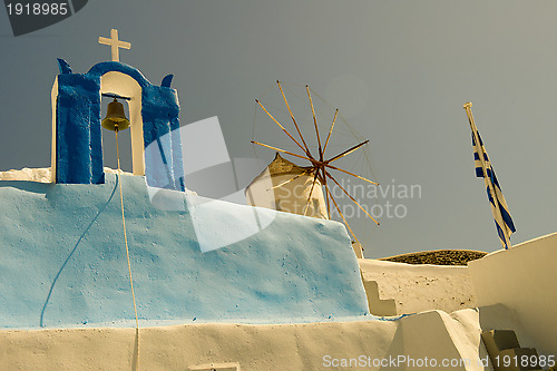 Image of Church and windmill