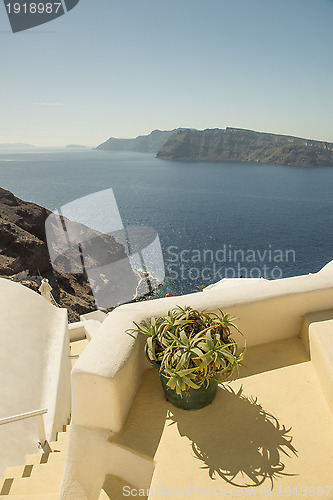 Image of Aegean island Santorini