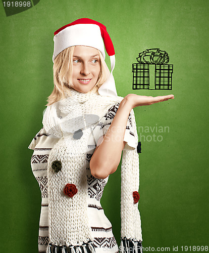 Image of Woman Waiting For Christmas