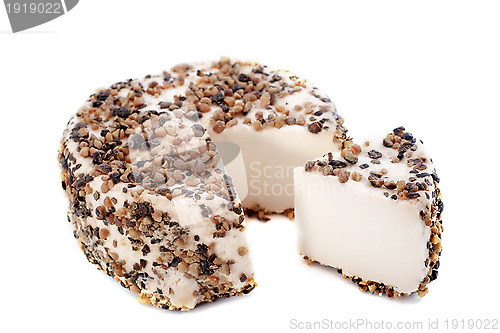 Image of goat cheese with pepper