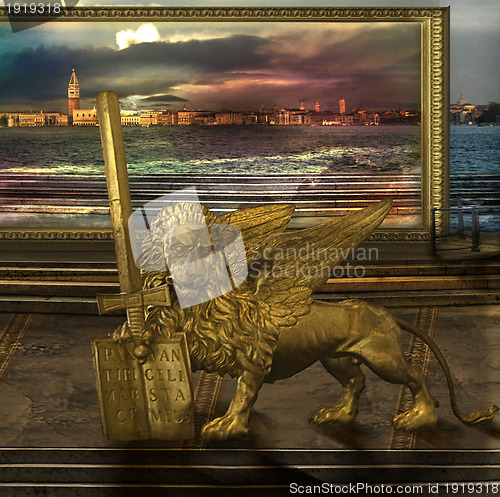 Image of The golden Leo in alternative earth