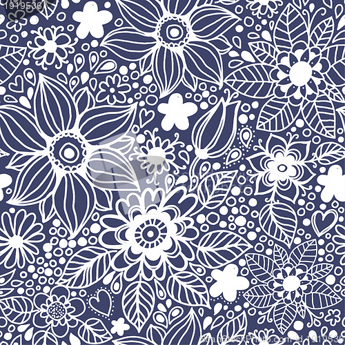 Image of Seamless texture with flowers.